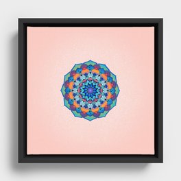 Spring Mandala Framed Canvas