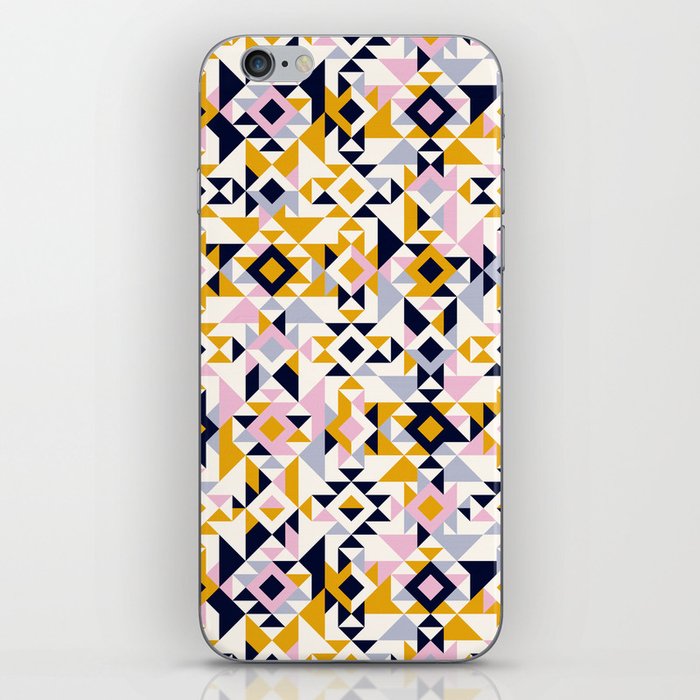 Modern Geometric Abstract Aztec Motif Inspired iPhone Skin