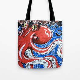Octopus Graffiti Tote Bag