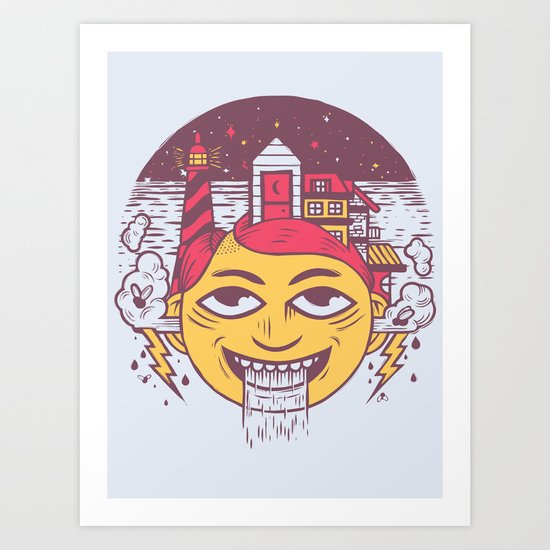 The Land of Headarea Art Print