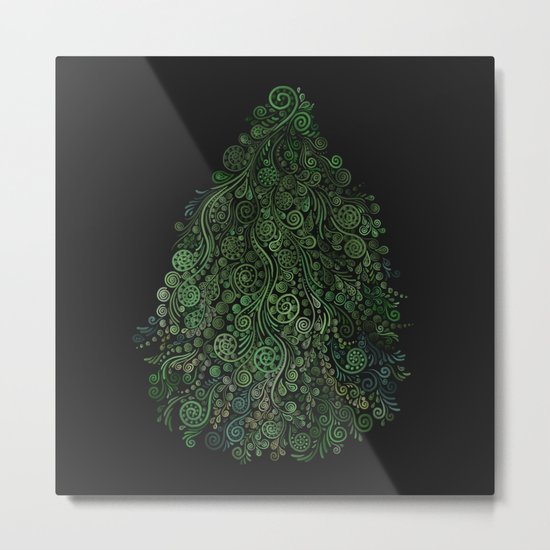 Fantasy Tree Greenery Metal Print