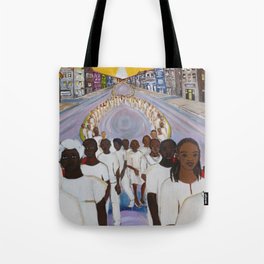 African American Masterpiece, The Great Migration: People of the African Dispora by Helina Metaferia Tote Bag