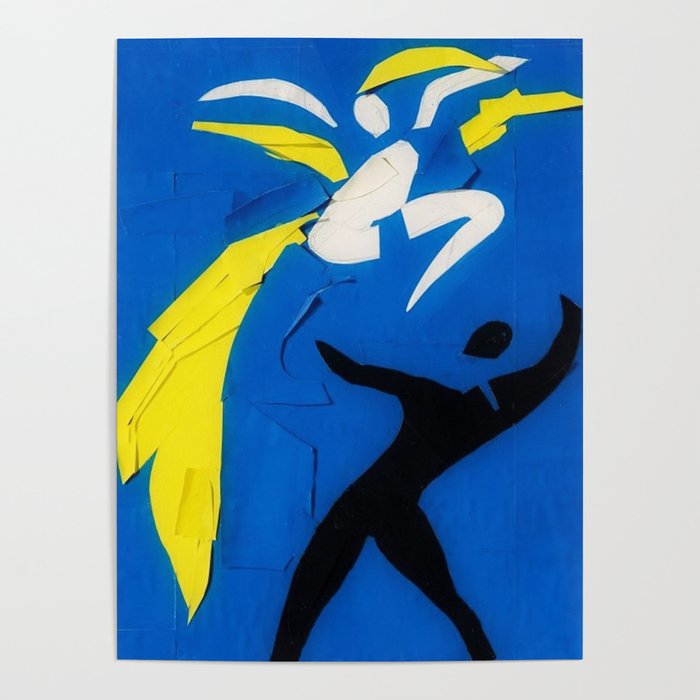 Rare Henri Matisse - Two Dancers Cut-Out Series portrait painting Poster