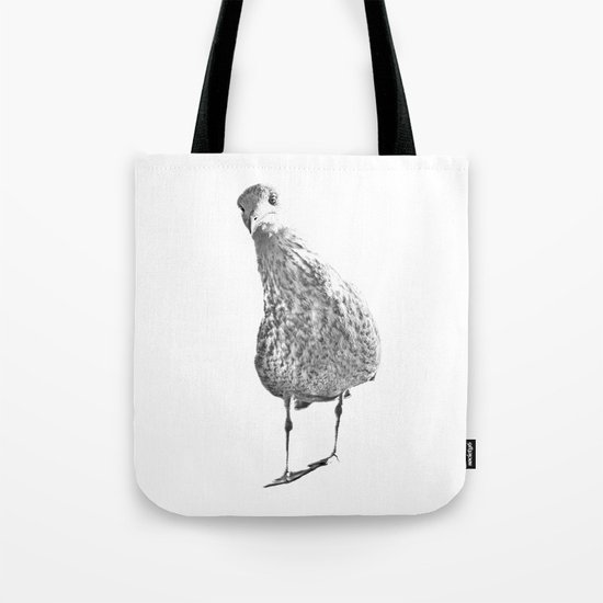 Inquisitive seagull Tote Bag