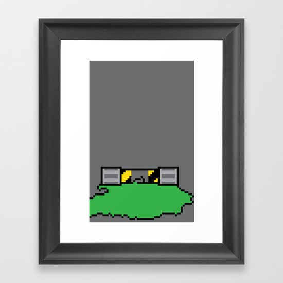 Teenage Mutant Ninja Pixels Framed Art Print