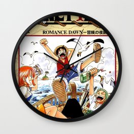 One Piece Art Print Wall Clock