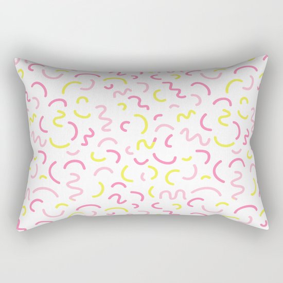 Cute pattern print design nursery decor bright sunny scandinavian Rectangular Pillow
