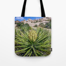 Blooming Yuccas - Joshua Tree National Park, California Tote Bag