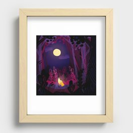 Moonlit Friend Recessed Framed Print