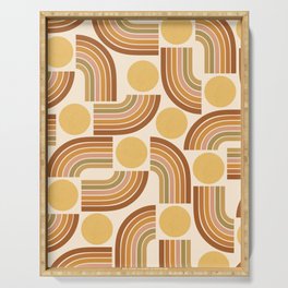 Abstraction_RAINBOW_SUNNY_PATTERN_LOVE_POP_ART_0524A Serving Tray