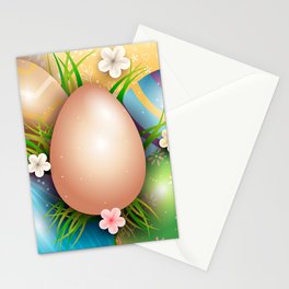 Easter Background Stationery Card