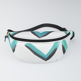 Bright teal arrows Fanny Pack