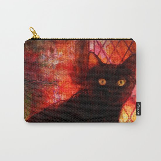 Staring Cat Carry-All Pouch