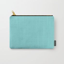 Pale Turquoise Carry-All Pouch | Elegant, Palette, Design, Colour, Modern, Solid, Aqua, Classic, Minimalism, Colour Blocks 