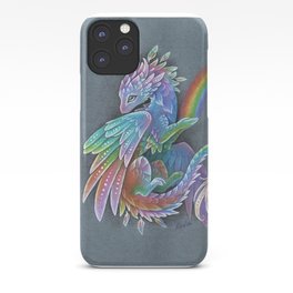 Rainbow dragon iPhone Case