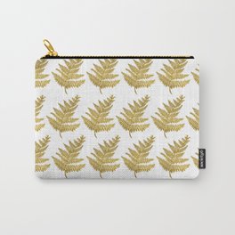 Gold Fern Leaf Carry-All Pouch