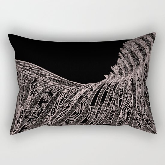 Gorgeous Abstract Zebra Flowers Design Rectangular Pillow