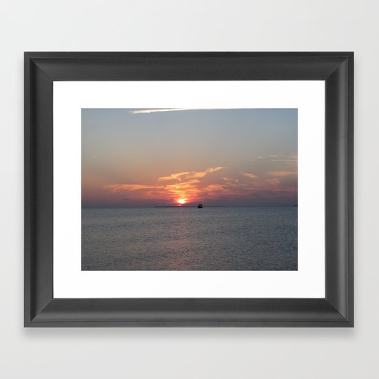 Meet Me At The Beach Framed Art Print