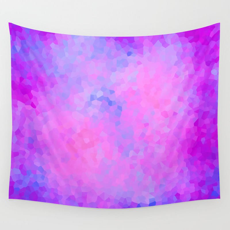 Pretty Pink And Purple Stained Glass Geometric Shape Modern