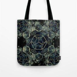 Sacred Geometry for your daily life -  Platonic Solids - ETHER Tote Bag