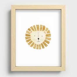 Lion Nursery Recessed Framed Print