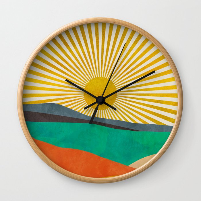 hope sun Wall Clock