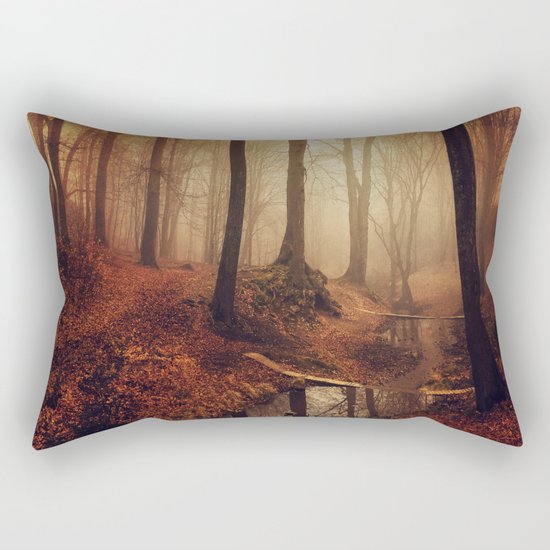 Forest Creek At Sunrise Rectangular Pillow