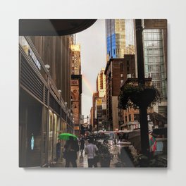 33rd Street with Rainbow Metal Print | Photo, Digital Manipulation, 33Rdstreet, Empirestatebuilding, Urban, Fashiondistrict, Happycity, Digital, Newyorkcity, Rainbow 