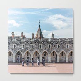 Changing of the Guard Windsor Castle England  Metal Print