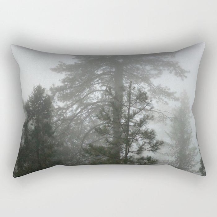 Fog in the Forest Rectangular Pillow