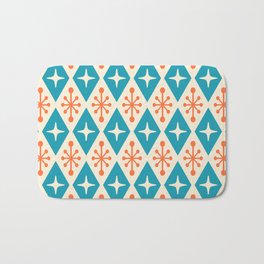 Mid Century Modern Atomic Triangle Pattern 107 Bath Mat | Graphicdesign, Retro, Curated, 1960S, Midcenturymodern, Harlequinpattern, Spaceage, Abstract, 1970S, Century 