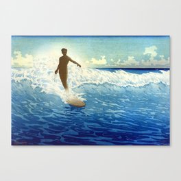 Hawaii, The Surf Rider Painting Charles Bartlett Canvas Print