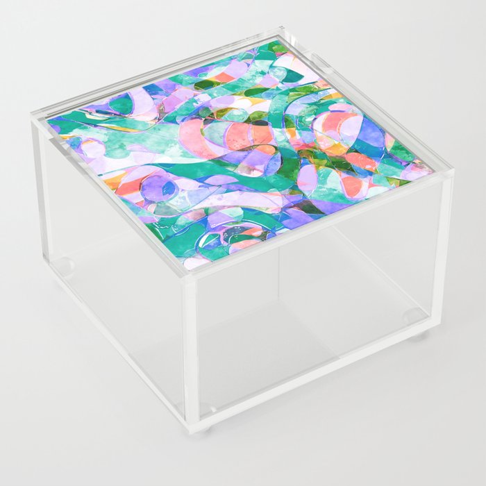 Bright Abstract 3 Acrylic Box