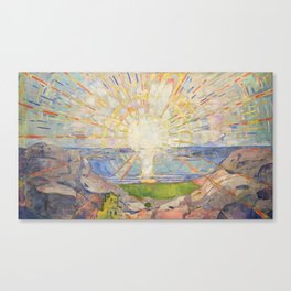 Edvard Munch - The Sun (Solen) (1911)  Canvas Print