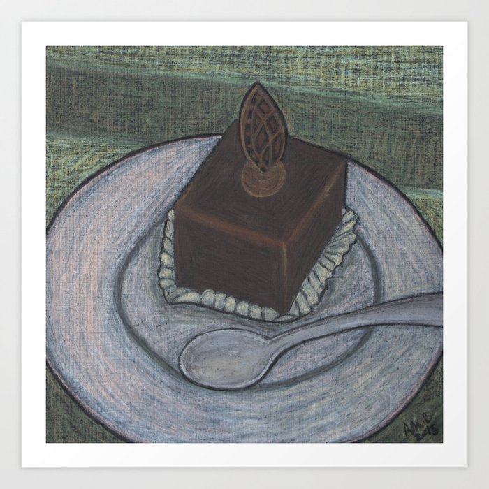 Chocolate Cake Art Print