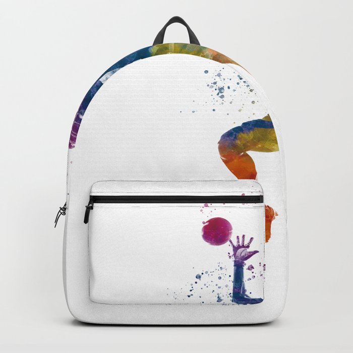 American football player in watercolor Backpack