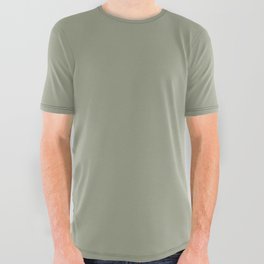 Moss Green Solid Color Hue Shade - Patternless All Over Graphic Tee