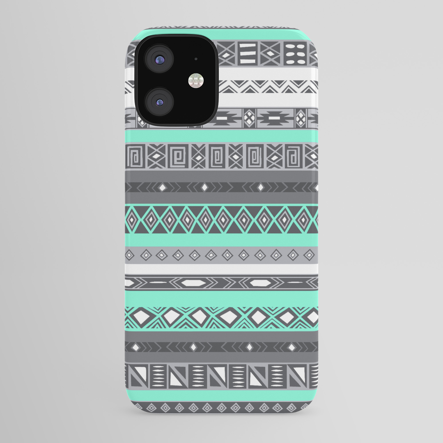 Tiffany Turquoise Aztec Print Iphone Case By Rexlambo Society6