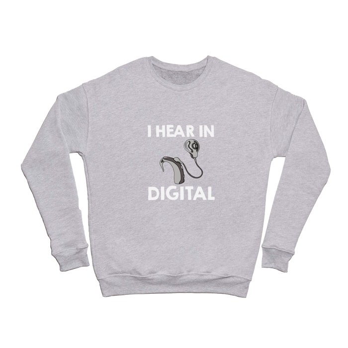 Cochlear Implant Gift Deaf Awareness Crewneck Sweatshirt