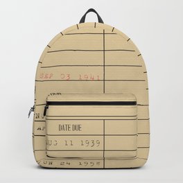 Library card Backpack