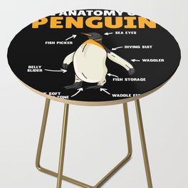 Funny Explanation Of A Penguin The Anatomy Side Table