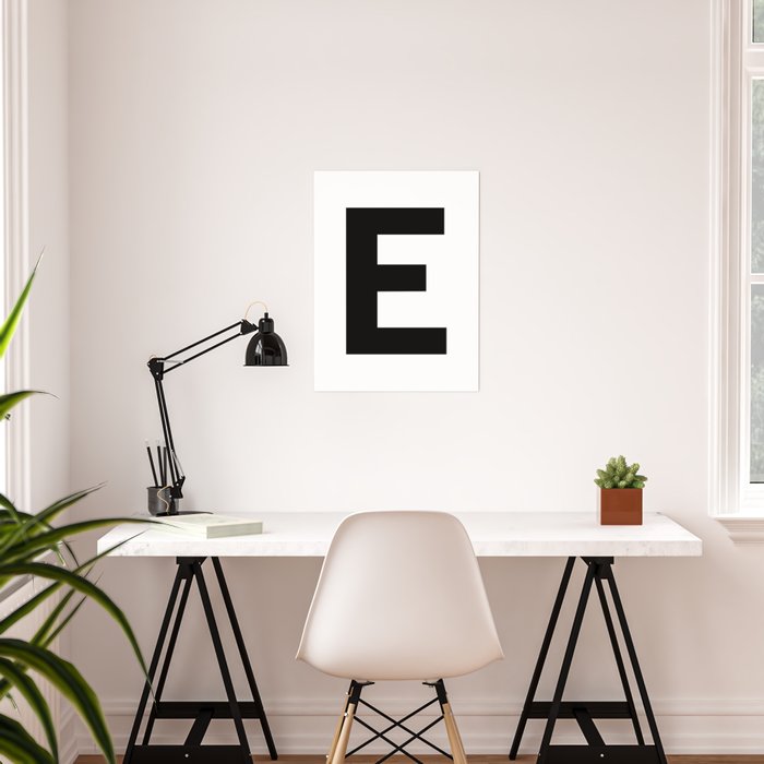 Letter E Personal Poster