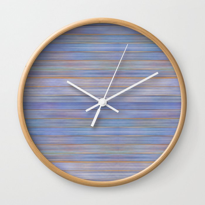 Colorful Abstract Stripped Pattern Wall Clock
