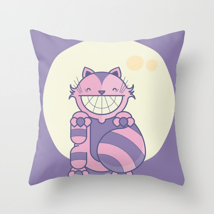 Cheshire Cat - Alice in Wonderland Throw Pillow