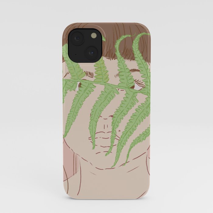 leaf on the face iPhone Case
