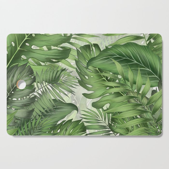 Tropical Jungle Leaf Botanical Cutting Board