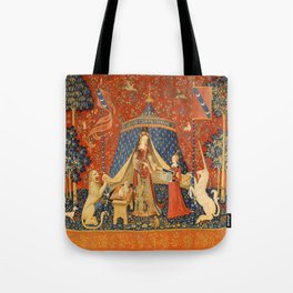Lady and the Unicorn - Desire Tote Bag