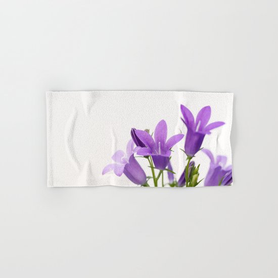 PURPLE FLOWERS - Bellflowers #2 #decor #art #society6 Hand & Bath Towel