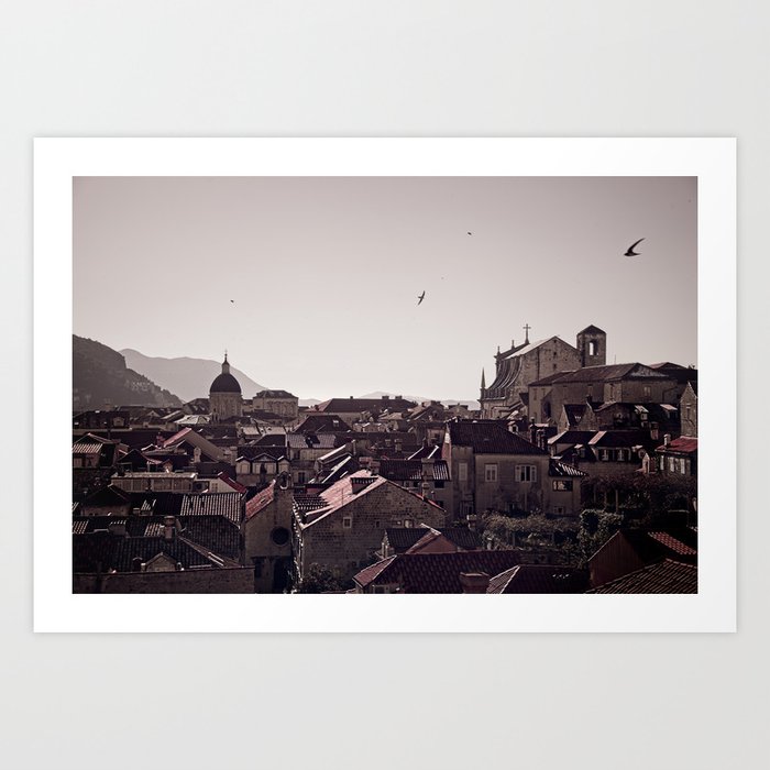 Dubrovnik from the City Walls Art Print