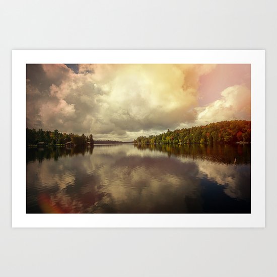 Adirondack Lake Art Print